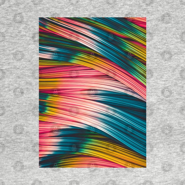 Bubble Gum Colored Abstract Strands by love-fi